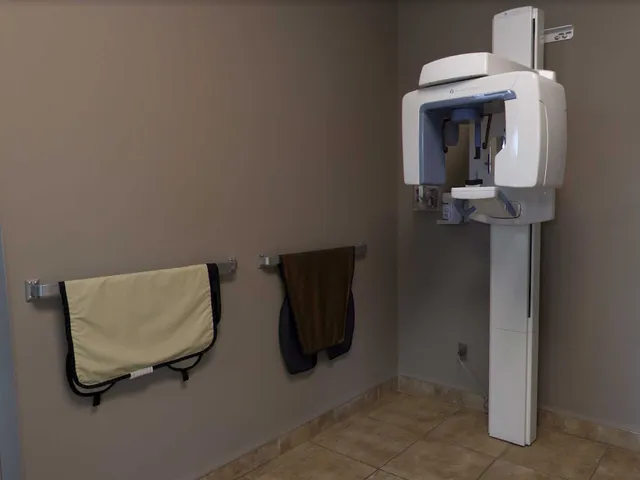 Digital X-ray imaging equipment in a treatment room